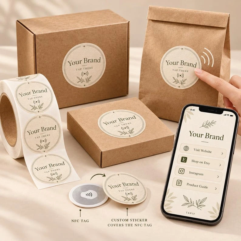 Custom Textured Logo Stickers